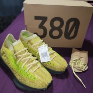 Adidas Yeezy Boost 380 Yellow Sneakers